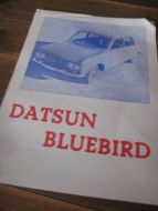 Reklamesak for DATSUN BLUEBIRD, 60 tallet