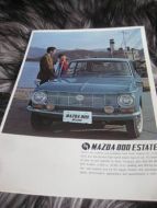 Brosjytre fra MAZDA med bilder av alle modellene dette året 60 tallet
