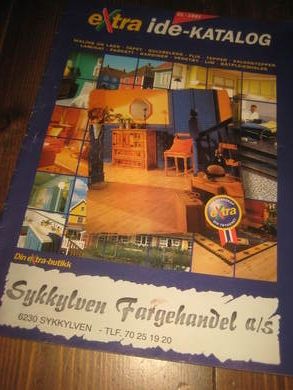 EXTRA IDE KATALOG 1987. Fra Sykkylven Fargehandel.