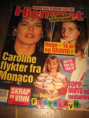 1992 nr 009 HJEMMET CAROLINE