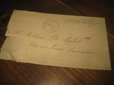 Brev fra ØRSKOUG stempla 1874 til Ola Lyshol