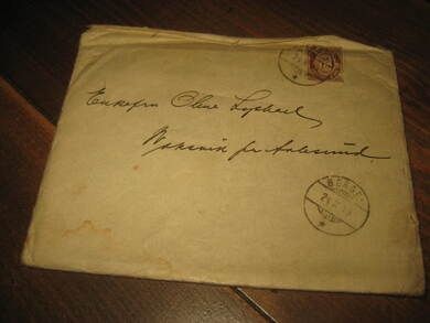 BERGEN 1923 sendt til Ola Lyshol