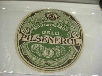 PILSNER ØL fra Aktiebryggeriet i Oslo sjelden Dette er etikett nr 26