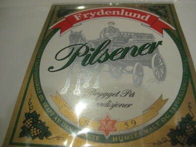 Pilsner øl fra Frydenlund Bryggeri Dette er etikett nr 2