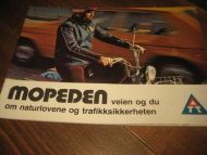 MOPEDEN. Utgii av Trygg Trafikk, 70 tallet.