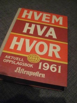 1961, HVEM HVA HVOR.