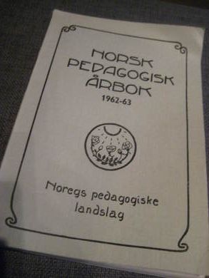 NORSK PEDAGOGISK ÅRBOK 1962-63
