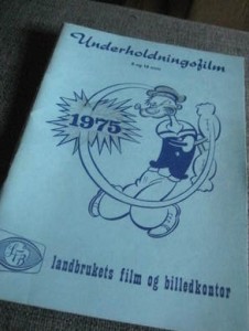 Underholdningsfilm fra Landbrukets film og billedkontor. 1975