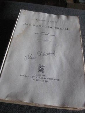 ORCZY: DEN RØDE PIMPERNELL. 1941