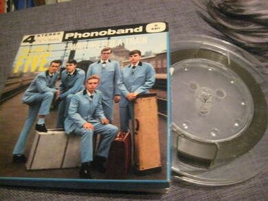 Original innspilling på band HILBILLY FIVE WAITING FOR A TRAIN 60 tallet