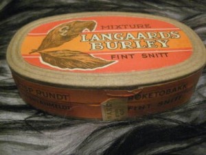 LANGAARDS BURLEY, fra Langaards Tobaksfabrik, 50 tallet