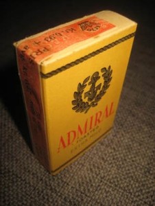 ADMIRAL TOASTED, fra Norsk Engelsk Tobaksfabrik, 40 tallet