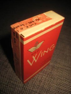 RED WING VIRGINIA CIGARETT, fra Carl F. Johannessen Tobaksfabrik, 40 tallet