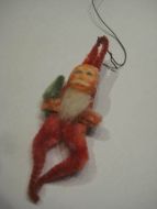 Eldre nisse ca 8 cm høg 40 tallet