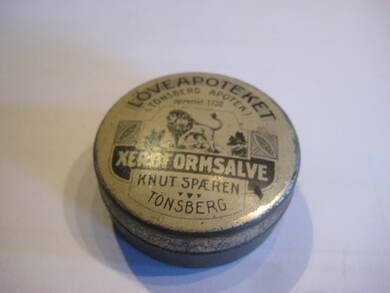 XEROFORMSALVE fra LØVEAPOTEKET Tønsberg Knut Spæren tidleg 1900
