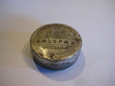 SÆLSPÆK fra OSLO APOTEK KRISTIANIA tidleg 1900