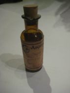 Medisinflaske fra Apoteket i Volda 1947 med resept fra Dr Mjanger dette er flaske nr 18