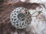 Meget pen STOR kavlkule med pen seis Brukt ved garnfiske i gamle dager dette er kule K2