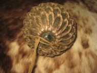 Meget pen MEGET STOR kavlkule med pen seis Brukt ved garnfiske i gamle dager dette er kule K5