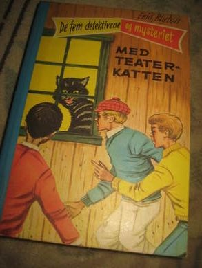 Blyton: De fem detektivene og mysteriet med TEATERKATTEN Bok nr 7 1967