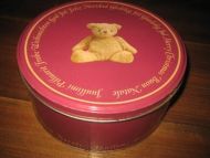 Pen boks med teddy motiv ca 22 cm i diameter