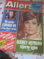 1975 nr 040 ALLERS AUDREY HEPBURN 4 SIDER MED BILD OG TEKST
