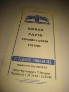 FLOORS BOKHANDEL, BERGEN. Dette er nr 2