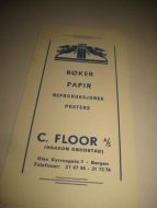 FLOORS BOKHANDEL, BERGEN. Dette er nr 3