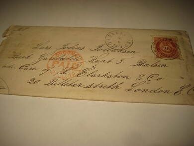 FLEKKEFJORD 1873 Brev med innhold