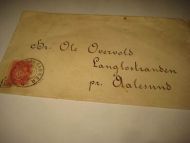 TYSSE I SAMNANGER 1897 Sendt til Langlostranden pr Aalesund (Stranda)
