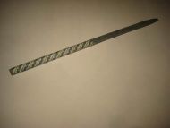 Ubrukt og strøken griffel brukt i skulestova på 1800 tallet og litt inn på 1900 Denne har blått papir En godbit for den rette samler