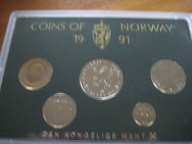1991 COINS OF NORWAY