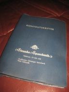 Reklamesak fra Stranda Sparebank, 80 tallet