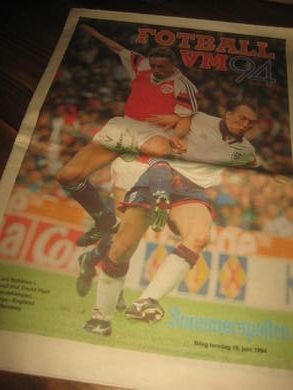 1994 Billag til Sunnmørsposten 16 juni FOTBALL VM 94