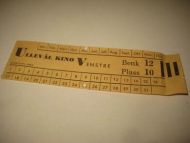 ULLEVOLL KINO pen billett fra 60 tallet