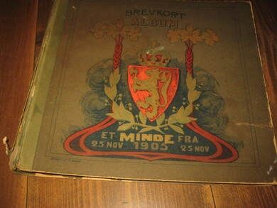 Gammel brevkort album 1905
