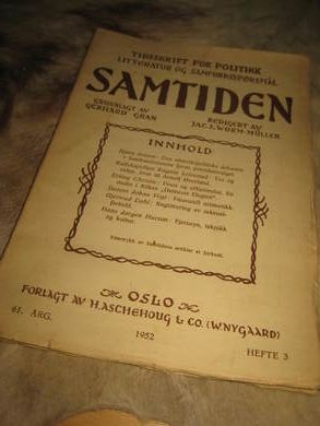 1952,nr 003, SAMTIDEN
