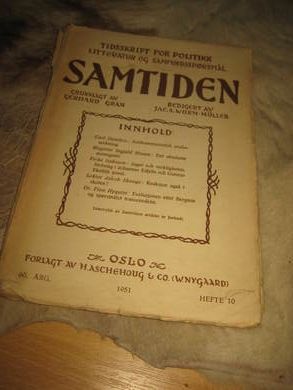 1951,nr 010, SAMTIDEN
