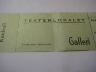 TEATERLOKALET GALLERI 1/13 60 tallet