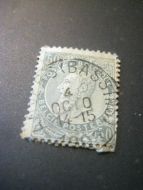 Belgisk frimerke fra tidsrommet 1893-1900. Dette er merke nr 11
