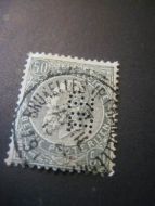 Belgisk frimerke fra tidsrommet 1893-1900. Dette er merke nr 9. LUX