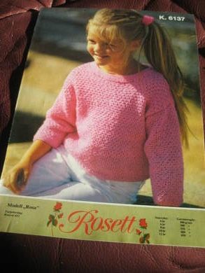 ROSETT, K.6137. ROSA, størrelse  4,6,8,10,12 ÅR