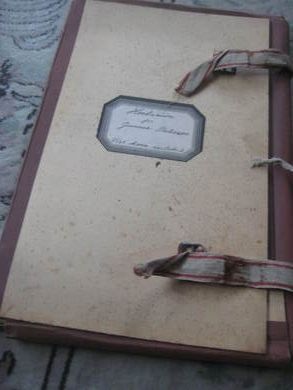 Herbarium fra 40 tallet Med blomster