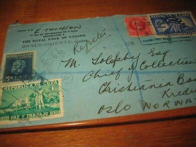 HABANNA 13 12 36 Lakkstempel på baksida stempla OSLO 13 12 36