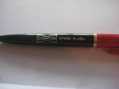 CHAMPION SPARK PLUGS, 60 tallet. RØD-SVART.