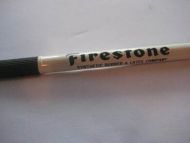 FIRESTONE, 60 tallet. Kvit- svart