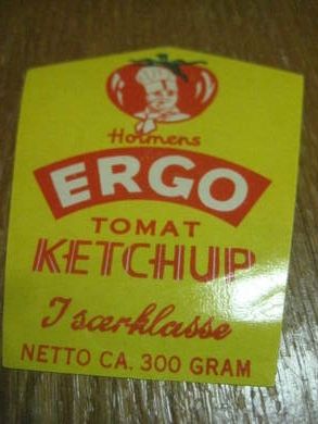Pen etikett for ERGO TOMAT KETCHUP