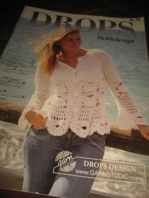 2001,nr 99, DROPS. Hekledesign.
