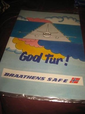 Uåpna reklame fra BRAATEN SAFE 70-80 tallet