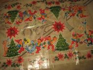 Plast juledekor ca 48*35 cm stor Noe for deg? 50 tallet